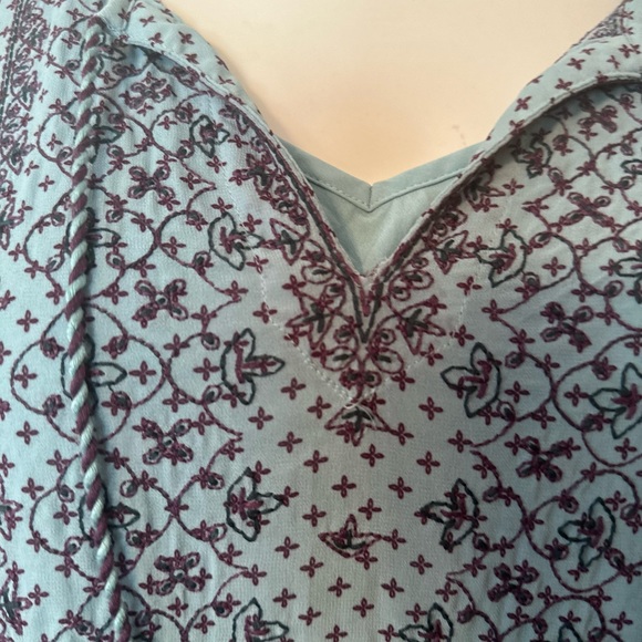 NWT Lucky Brand Blue&Black medium dress - Picture 3 of 7